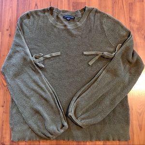 American Eagle Olive Green Long Sleeve Sweater